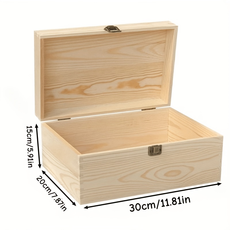 Personalized Laser-Engraved Wooden Keepsake Box